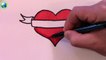 Un et un à un un à arc couleur dessiner facile coeur Comment ruban à Il avec emoji