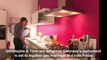 Germany's gay couples hopeful ahead of same-sex marriage vote