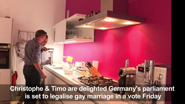 Germany's gay couples hopeful ahead of same-sex marriage vote
