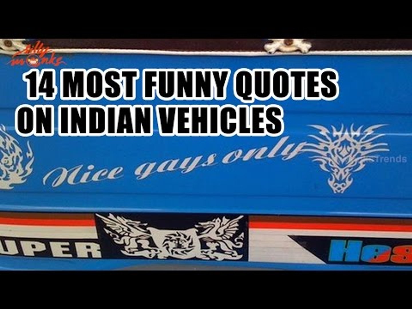 14 Most Funny Quotes One Can Find On Indian Vehicles - Hilarious - video  Dailymotion