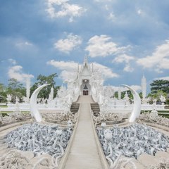 The Wat Rong Khun temple pays homage to Buddha and Superman