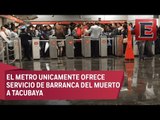 Sin servicio nueve estaciones de la Línea 7 del Metro por inundaciones