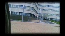 Hôpital du Scorff à Lorient filmé en vélo avec une camera embarquée en avril 2013