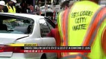 Sinkhole Swallows Car in St. Louis