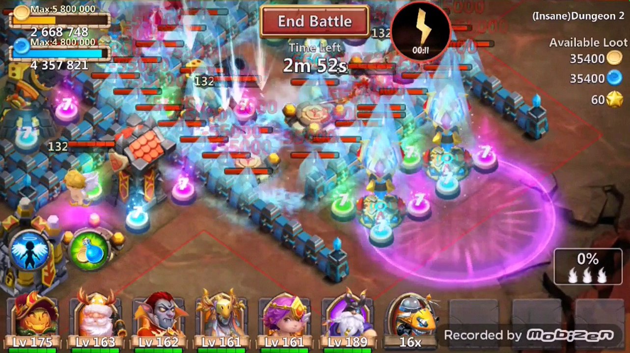 #2- Insane Dungeon 2-1-2-10 with F2P heroes only
