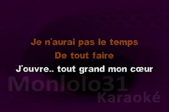 KARAOKE CLAUDIO CAPÉO - Je n'aurais pas le temps (Love Michel Fugain)