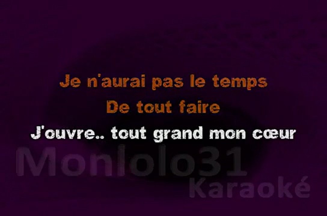 KARAOKE CLAUDIO CAPÉO - Je n'aurais pas le temps (Love Michel Fugain)