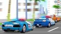 Videos for Kids With Police Car Race - Cars & Trucks Cartoon Animation - Chi Chi Puh Cartoons