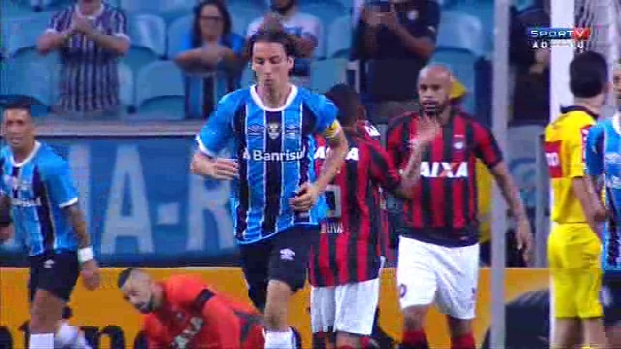 gremio 4x0 atletico pr 1 tempo completo copa do brasil 2017