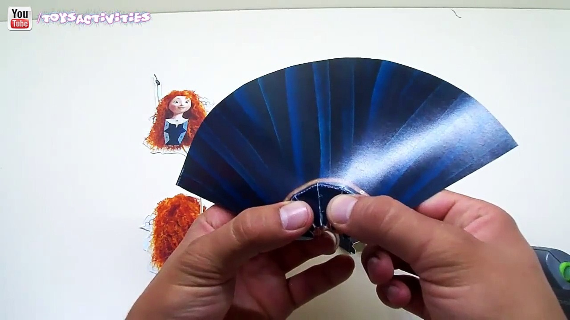 Disney Princess Merida 3D Papercraft Disney Pixar Brave Making Great Papercrafts,Animated cartoons m