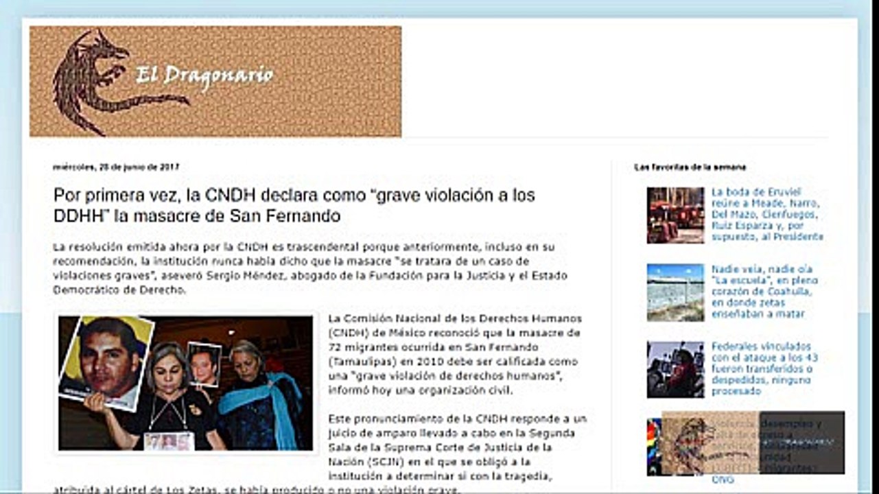 Por 1ª vez se declara el caso de San Fernando como grave violación a los DDHH