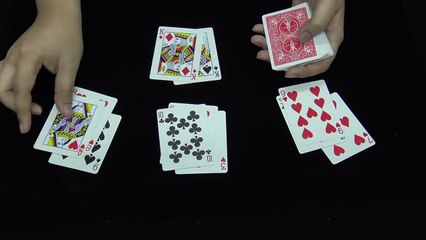 Hướng dẫn ảo thuật phát bài bịp lấy tứ quý