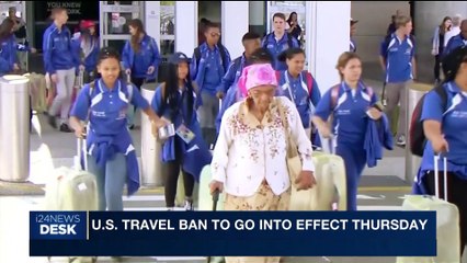 i24NEWS DESK | Ban impacts visitors from 6 muslim-majority states | Thursday, June 29th 2017
