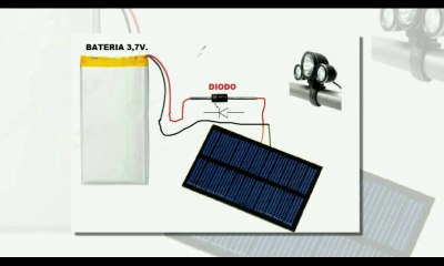 Bicicleta com Farol solar recarregável