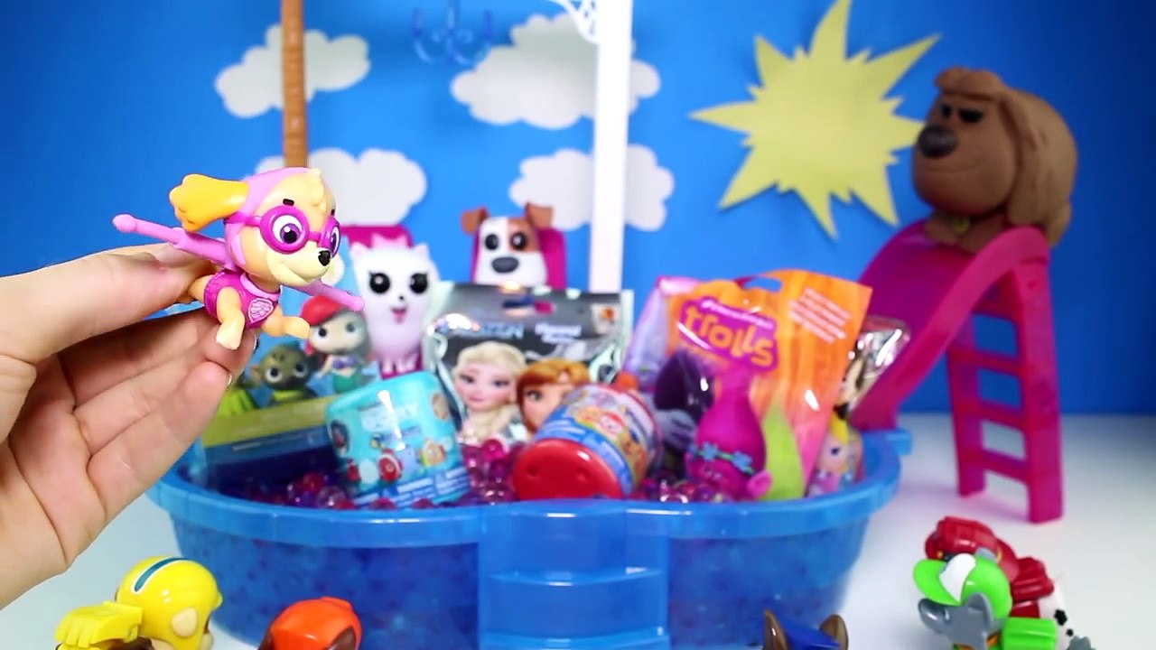 Trouver gelé vie de de fête patrouille patte animaux domestiques piscine jouets Orbeez surprise secret disney elsa p