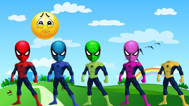 Örümcek Adam renk ve biz kafa rengini değiştirmek - Video Türk çocukları _ TV Renkli,Çizgi film izle animasyon 2017