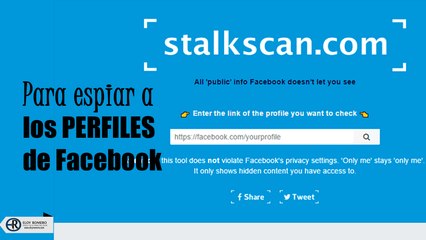 Stalkscan, herramienta para ESPIAR a los perfiles de Facebook - ELOY ROMERO