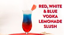 Red, White and Blue Vodka Lemonade Slush Drink Recipe