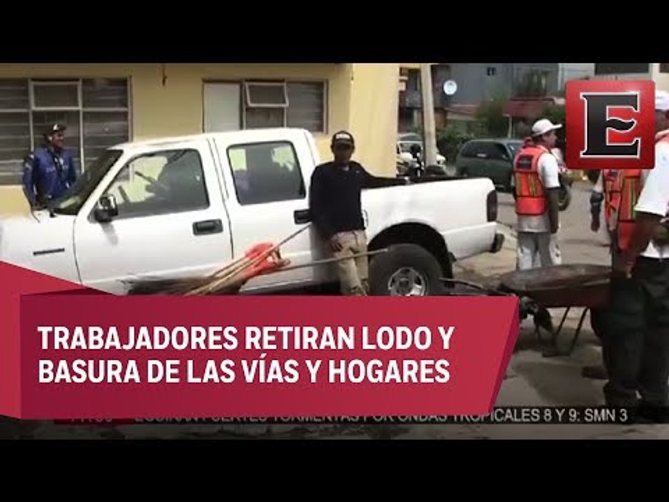 Limpieza en Naucalpam en zonas afectadas por lluvias