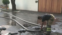 Inundaciones y daños en la capital mexicana tras fuerte tormenta