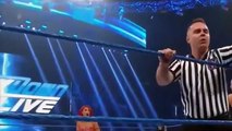 WWE Eva Marie wardrobe malfunction on WWE SmackDown 9 August 2016