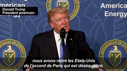 Trump satisfait de la sortie de l'accord de Paris climatique