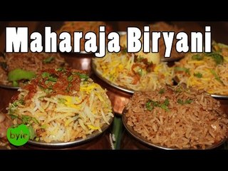 Maha Raja Biryani Platter at Yuktha || Andhra Biryani || Hyderabadi Biryani || Fish, Prawn Biryani