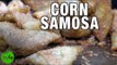 Indian Street food Corn Samosa and Onion Samosa