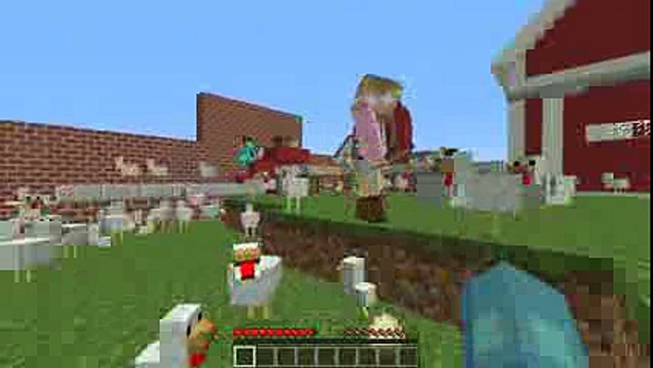 Minecraft - Custom Modded Mini Games - CHICKEN HIDE AND SEEK!! w_Little Kelly and Little Carly