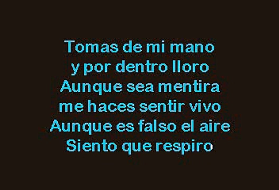 Sin Bandera - Mientes Tan Bien (Karaoke)