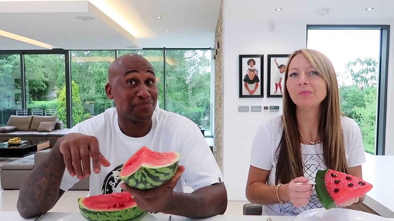 Real Food VS Gummy Food! Gross Giant Candy Challenge Best Chef Edition Jordon VS Tiana