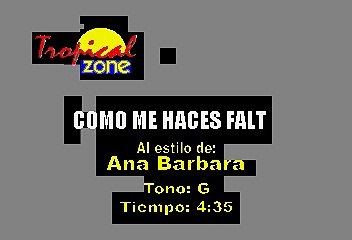 Como Me Haces Falta - Ana Barbara (Karaoke)