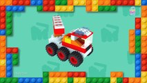 LEGO Red Firetruck   LEGO Helicopter   Lego Duplo Trains   Cartoon Lego City   LEGO Videos For Kids