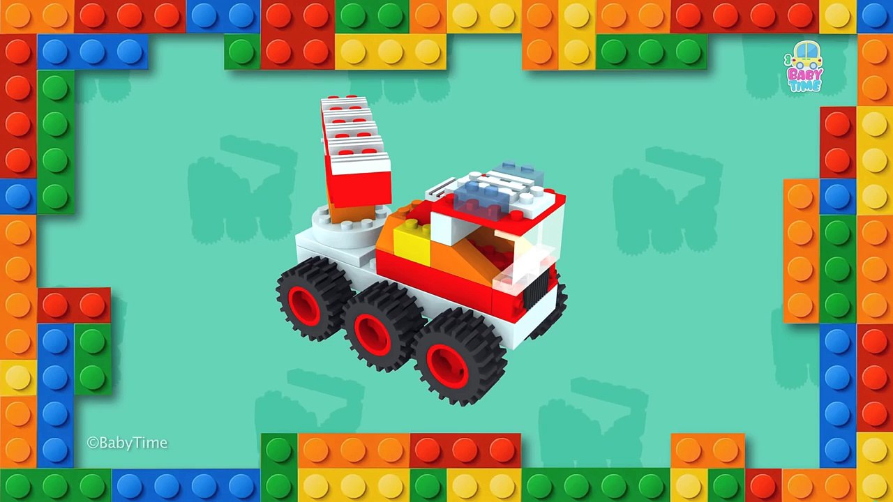 LEGO Red Firetruck   LEGO Helicopter   Lego Duplo Trains   Cartoon Lego City   LEGO Videos For Kids
