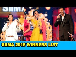 SIIMA 2016 Tamil Winners List | Vikram | Jayam Ravi | Keerthy Suresh | Nayanathara