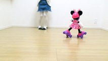 ミニーマウス ローラースケート人形 デ