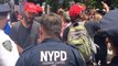 Police Escort Trump Supporters From NYC Impeachment March