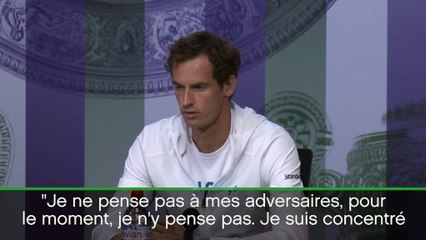 Wimbledon - Murray ne regarde pas la concurrence