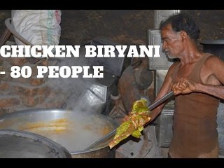 How to Cook Chicken Biryani | Muslim Style Chicken Biryani for 80 People |Street Byte