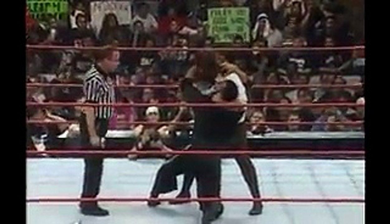 The Rock vs Mankind I Quit Match Royal Rumble 1999