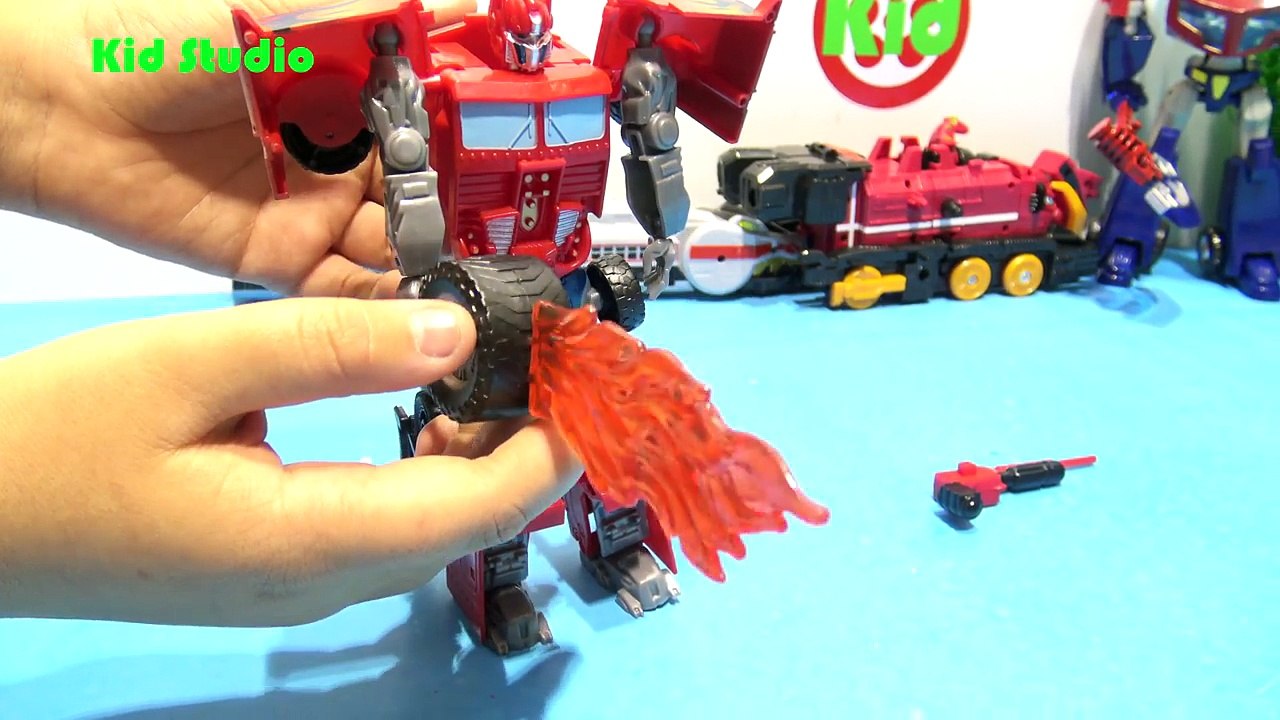 Xe ô tô đồ chơi biến hình rô bốt 4k Bé tiba Car truck transformer toy 383 Kid Studio