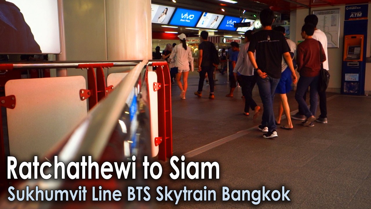 Ratchathewi to Siam BTS Skytrain Station in Bangkok Route