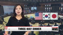 South Korea, U.S. and Japan to have joint dinner on sidelines of G20 summit