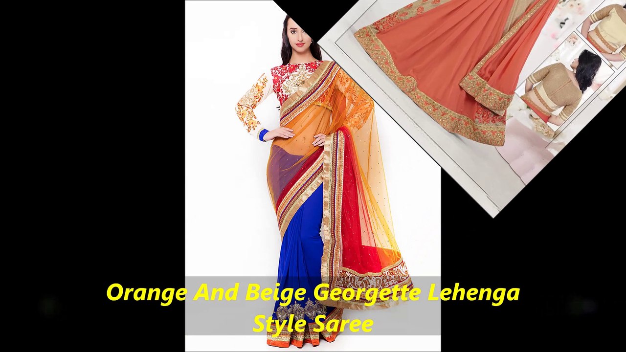 lehenga style sarees collection by nikvik.com