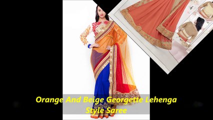 lehenga style sarees collection by nikvik.com