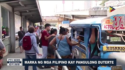 Marka ng mga Pilipino kay Pangulong Duterte