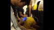 Passengers laugh as drunk couple romp on a Ryanair flight from Manchester to Ibiza