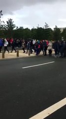 Files d'attente devant le concert de Céline Dion, jeudi 29 juin 2017 à Bordeaux