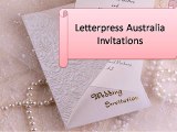 Letterpress Australia Invitations