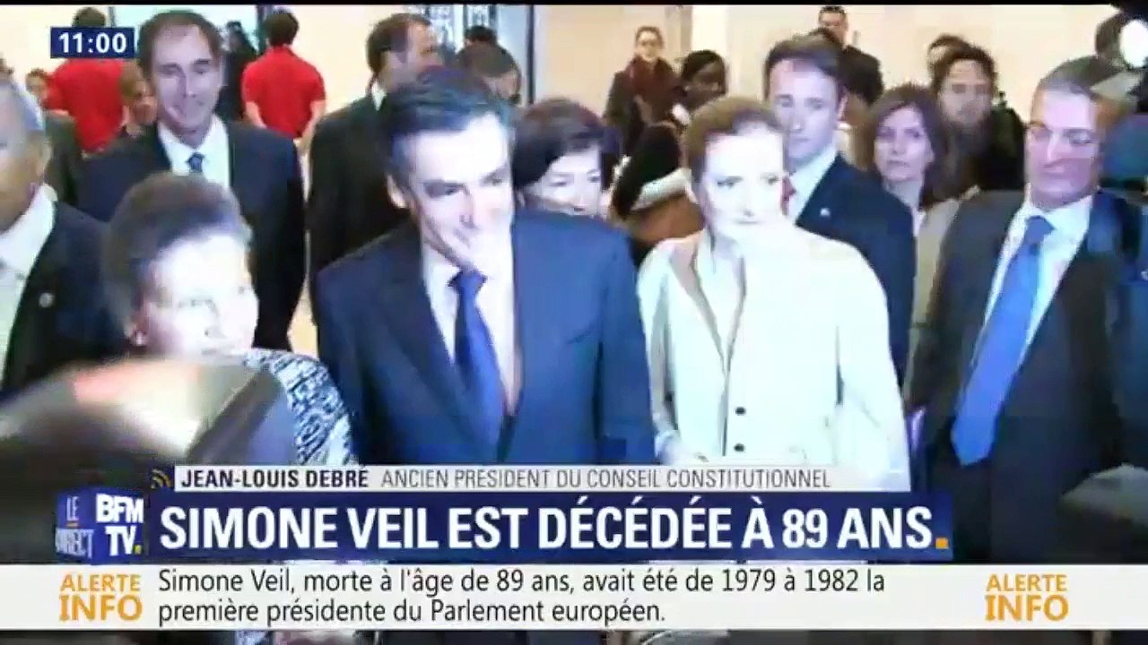 Jean-Louis Debré: "Simone Veil a incarné pour toute une génération le combat des femmes"